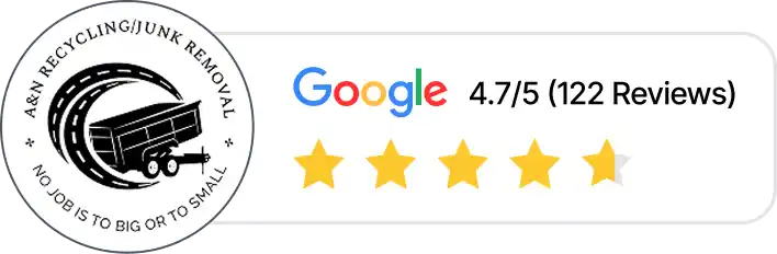 A&N Junk Removal Google Review: 4.7/5