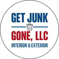 Get Junk Gone Junk Removal logo featuring a shovel clearing junk.