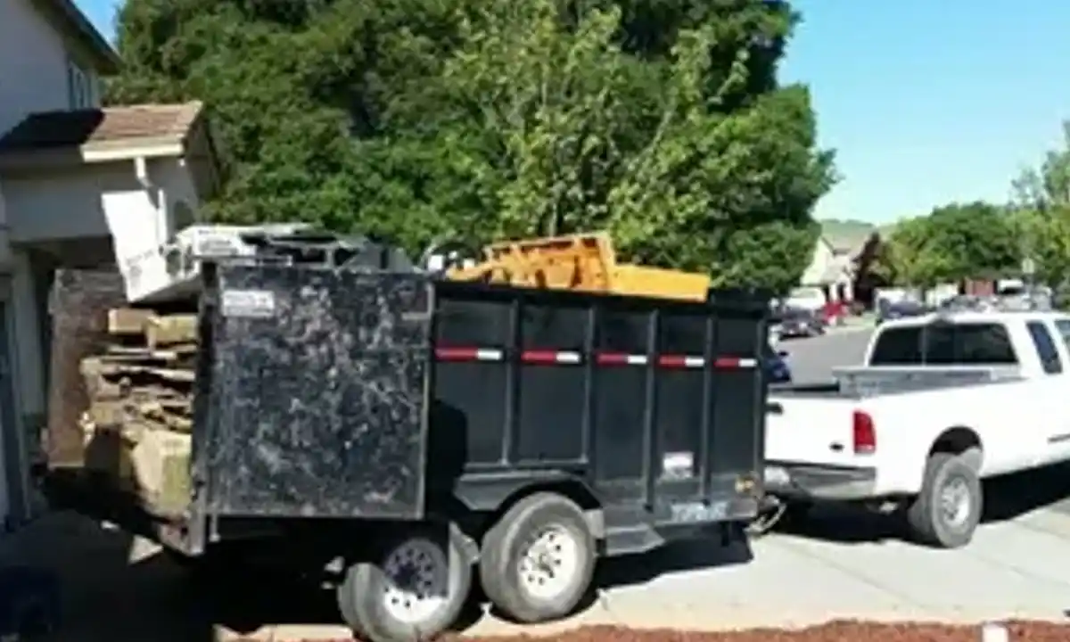 Curbside junk removal service by JunkDunk.