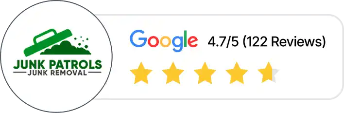 Junk Patrols Google Review: 4.7/5