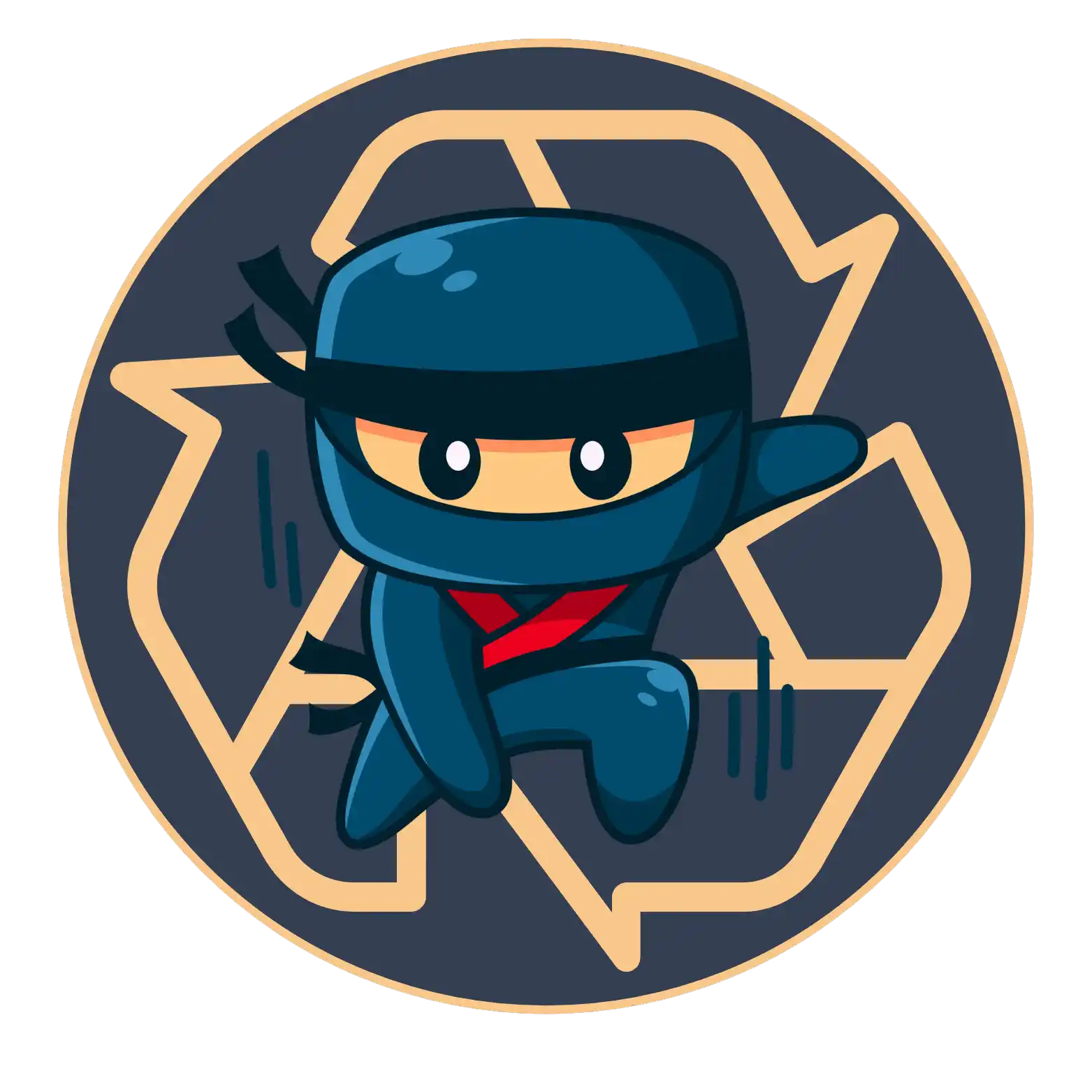 Mess Masters Junk Removal logo featuring a shovel clearing junk.