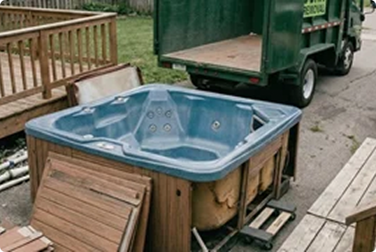 Hot tub removal service