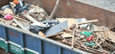 Construction debris awaiting removal by Better Call Jon Junk Removal in The Santa Clarita Valley Area, .