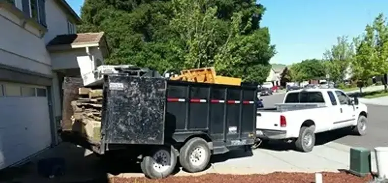 Curbside junk removal service in The Santa Clarita Valley Area, by Better Call Jon Junk Removal.